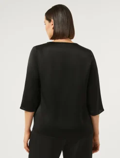 Blusa in misto seta