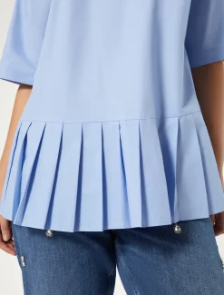 Blusa in popeline di cotone