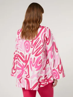 Blusa in popeline stampato