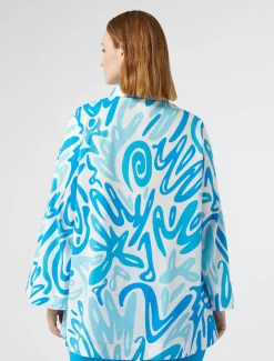 Blusa in popeline stampato