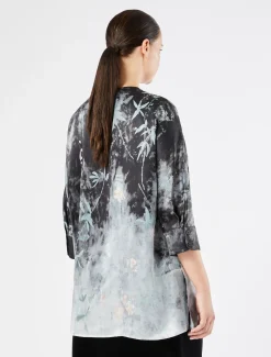 Blusa in raso di seta