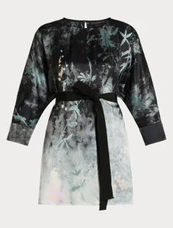 Blusa in raso di seta