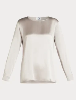 Blusa in raso di seta