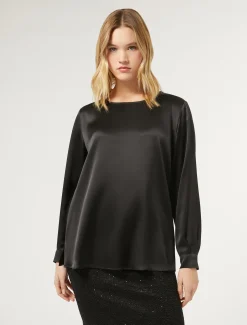 Blusa in raso di seta
