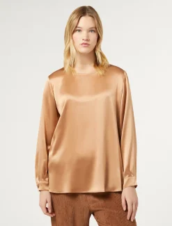 Blusa in raso di seta
