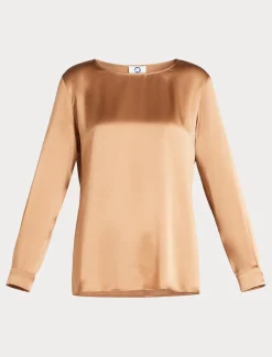 Blusa in raso di seta