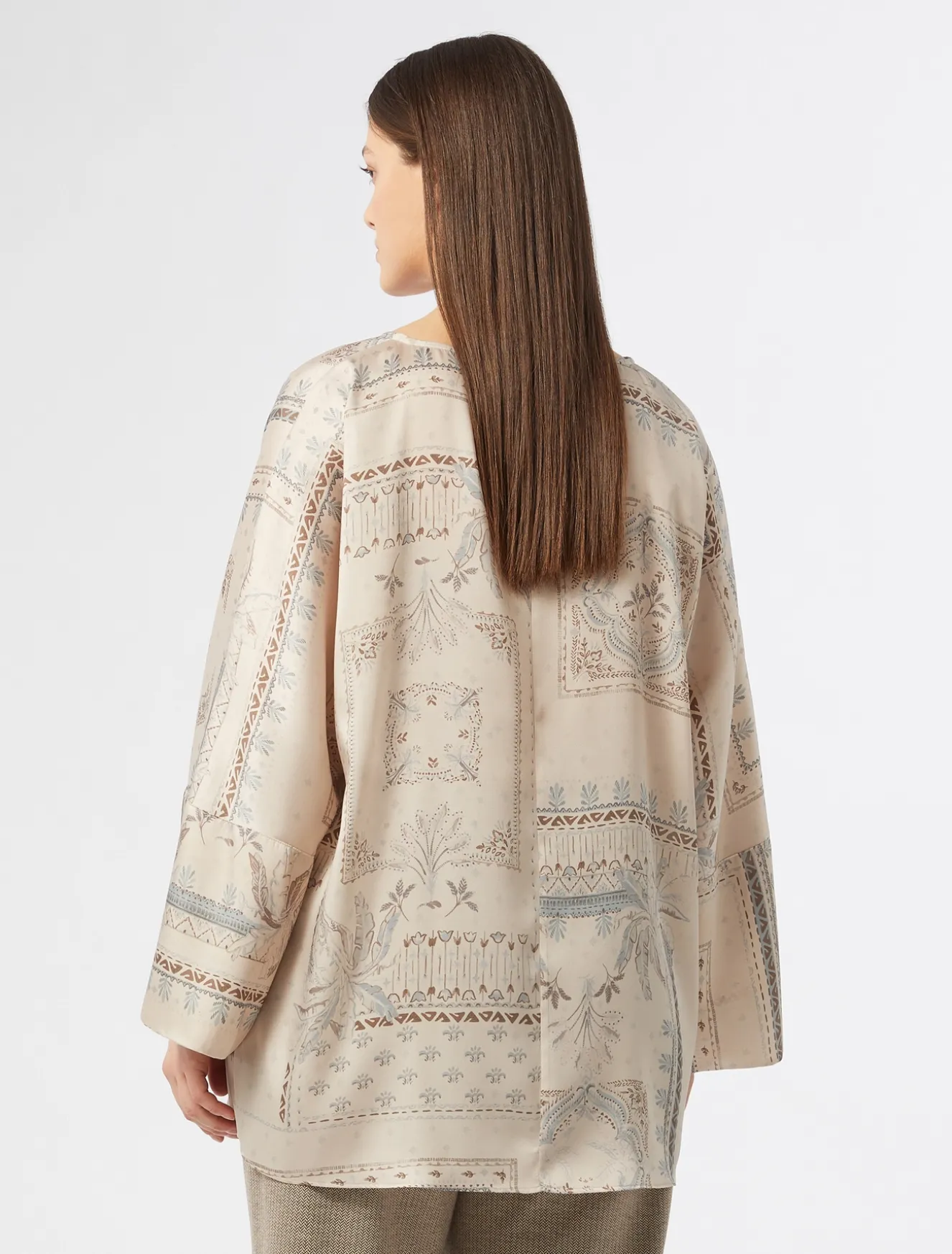 Blusa in twill stampato