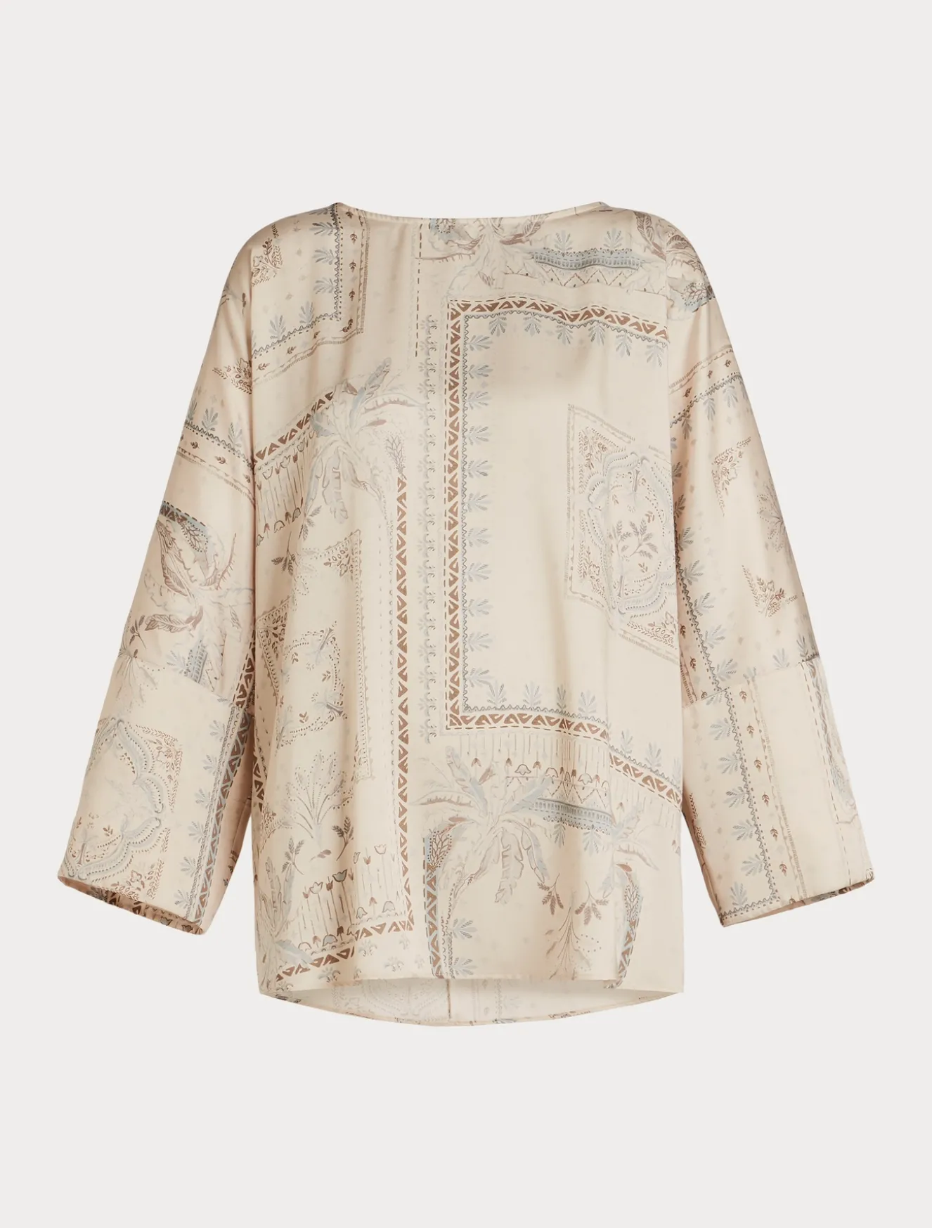 Blusa in twill stampato