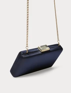 Borsa clutch in raso