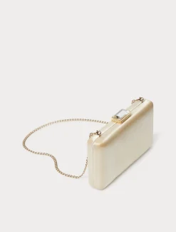 Borsa clutch in raso