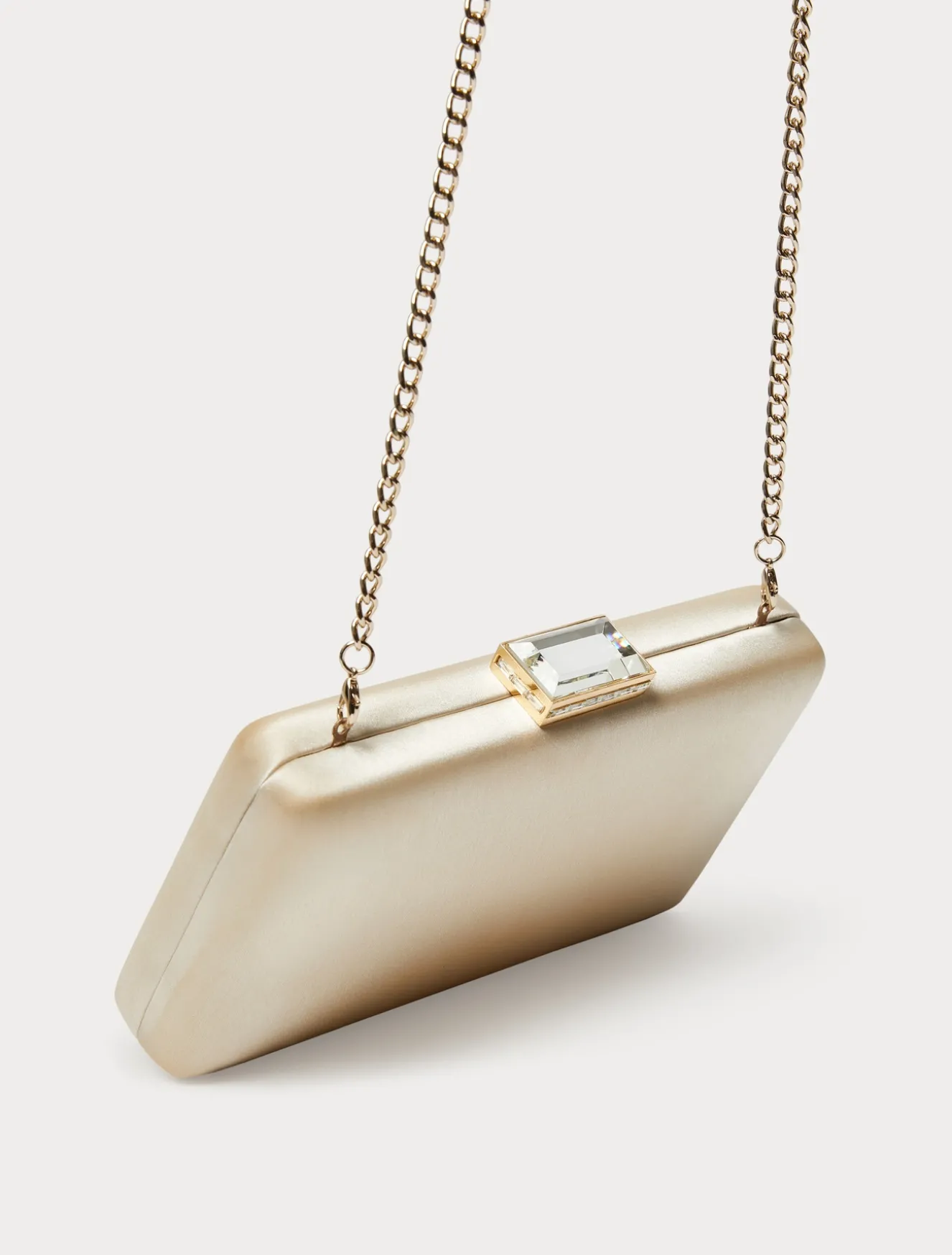 Borsa clutch in raso