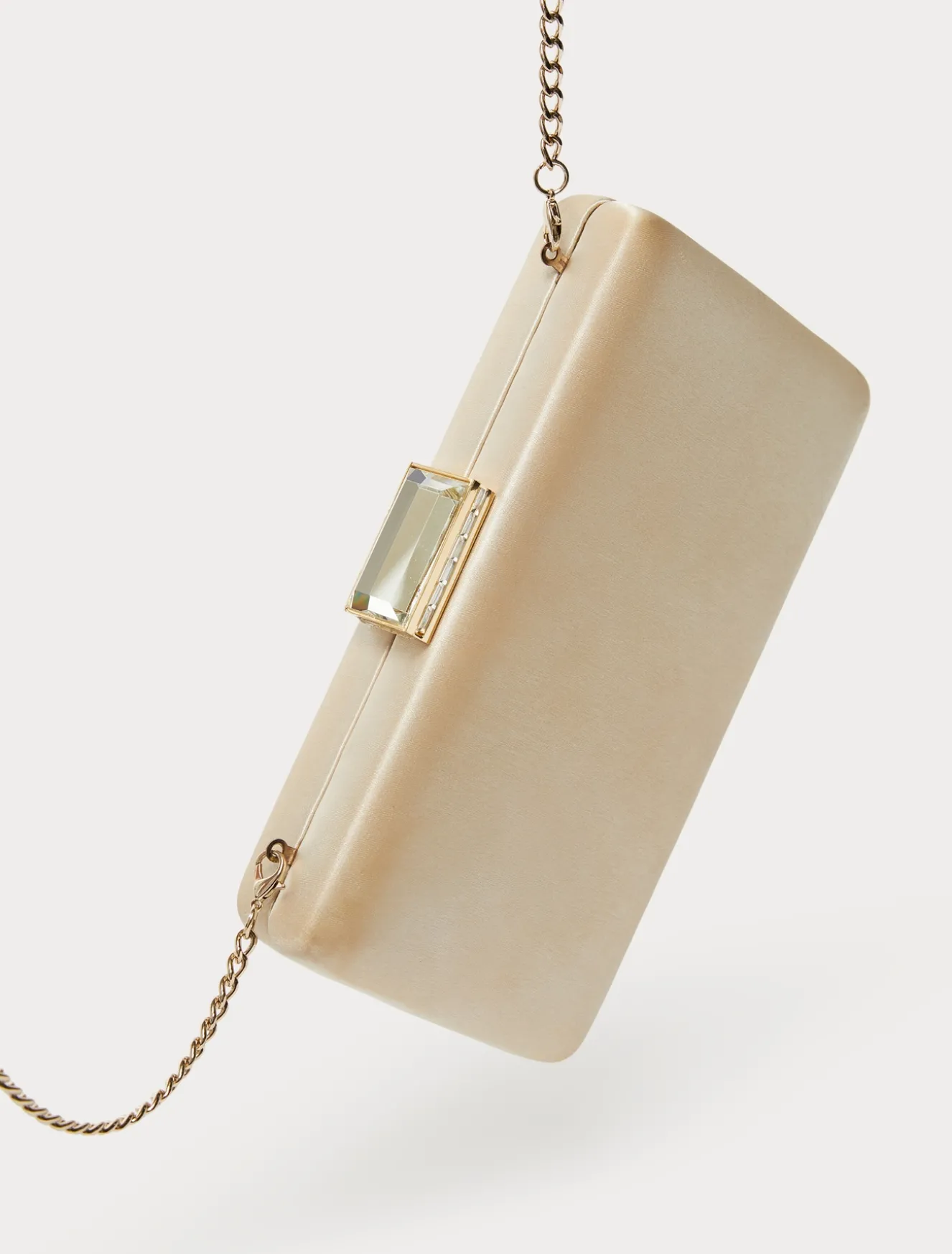 Borsa clutch in raso