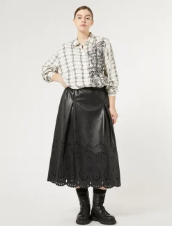 Camicia check con ricamo