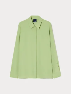 Camicia in crêpe de Chine di misto seta