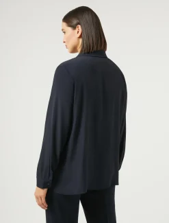 Camicia in crêpe de Chine di misto seta