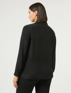 Camicia in crêpe de Chine di misto seta