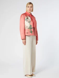 Camicia in crêpe de Chine di misto seta