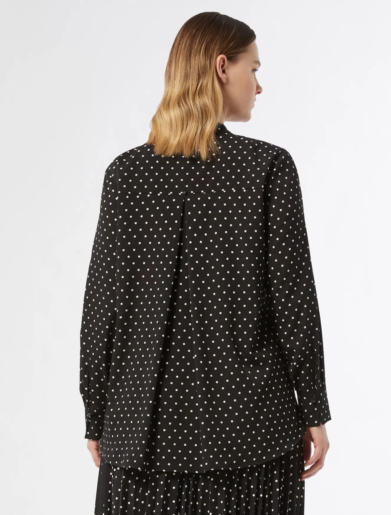 Camicia in crêpe de Chine stampato