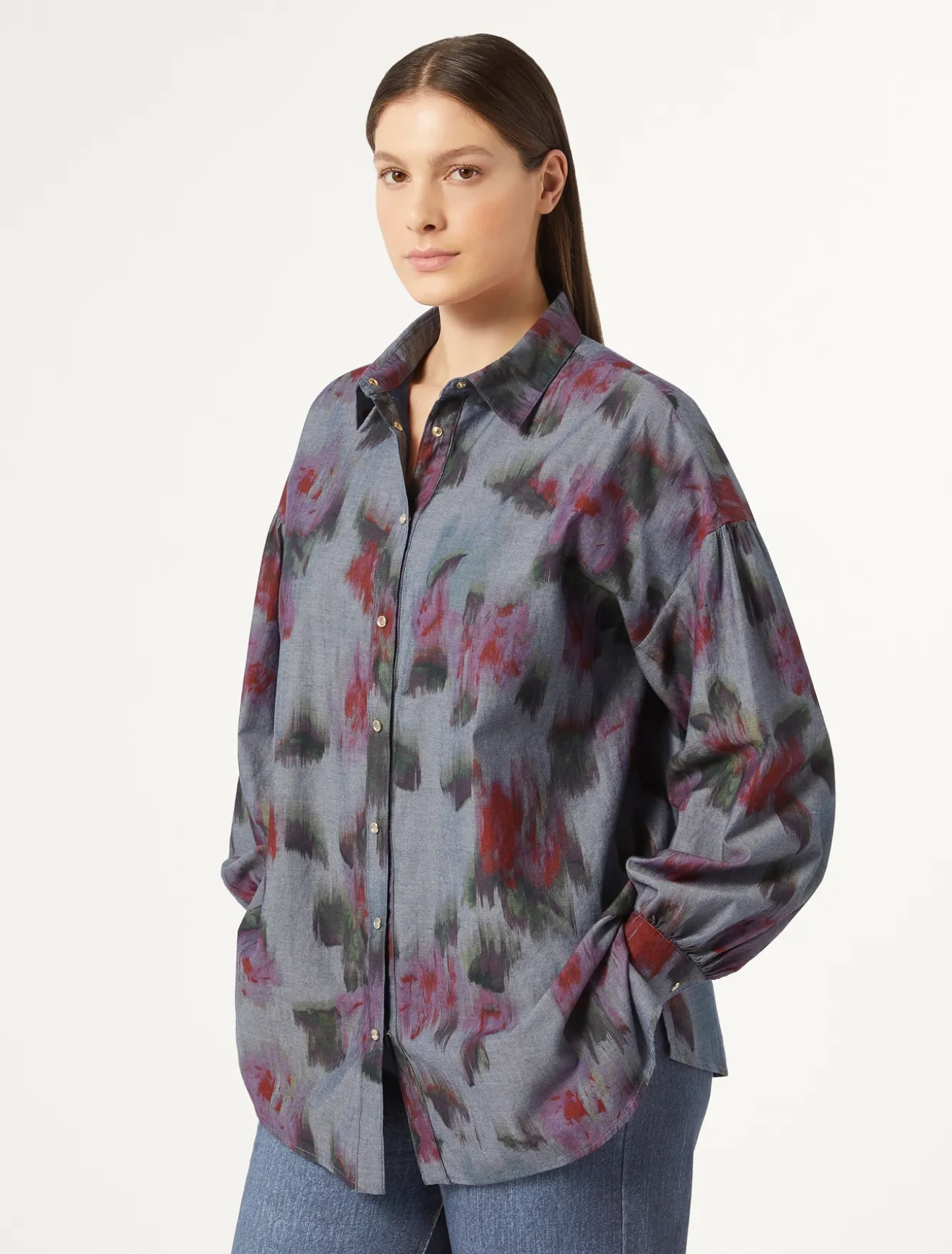 Camicia in denim chambray