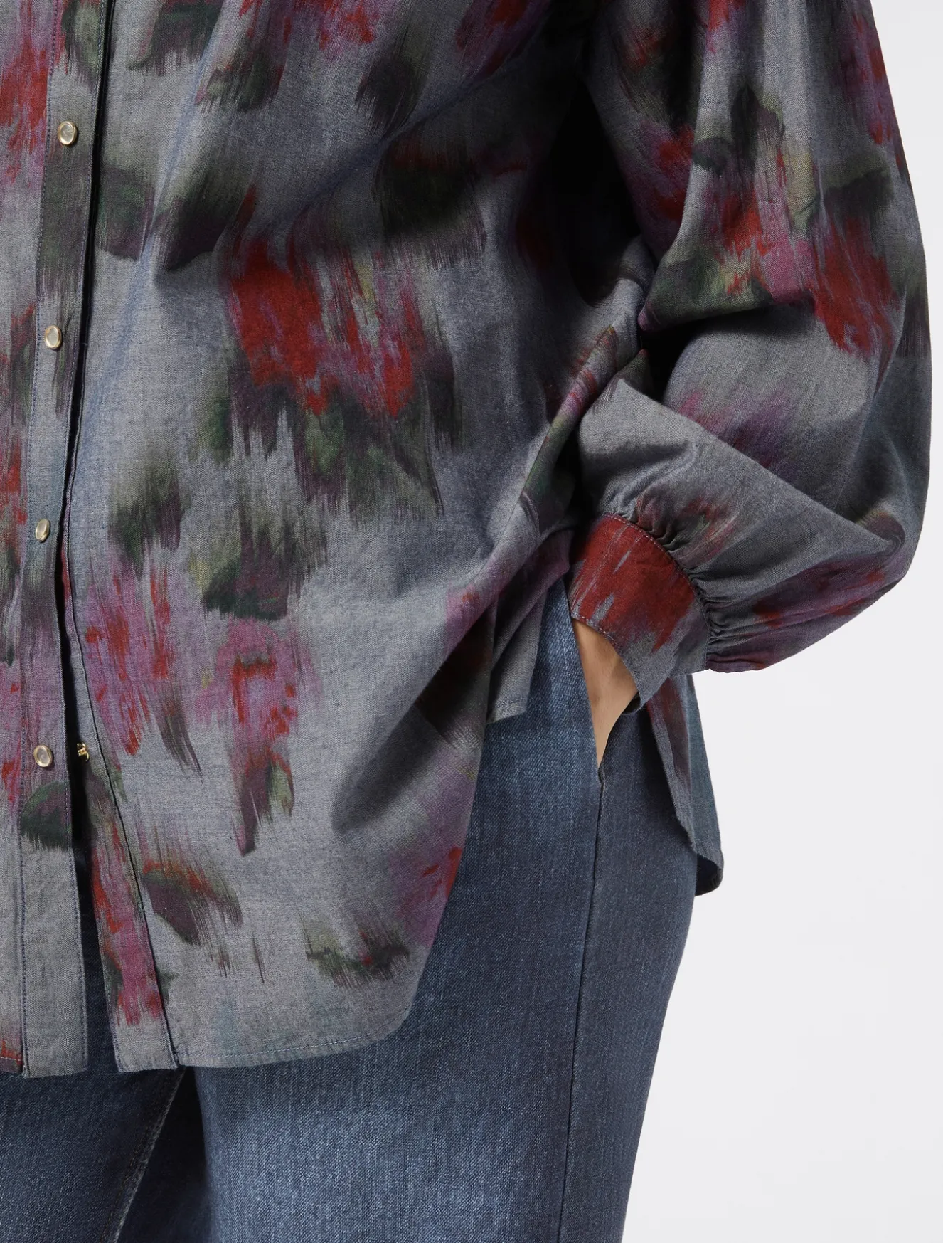 Camicia in denim chambray