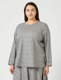 Camicia in foulé di lana