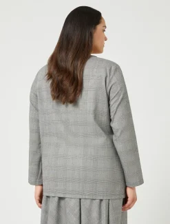 Camicia in foulé di lana