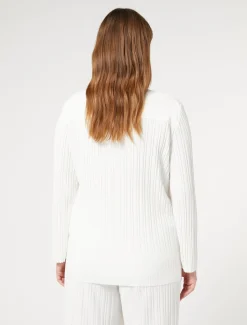 Camicia in jersey plissé