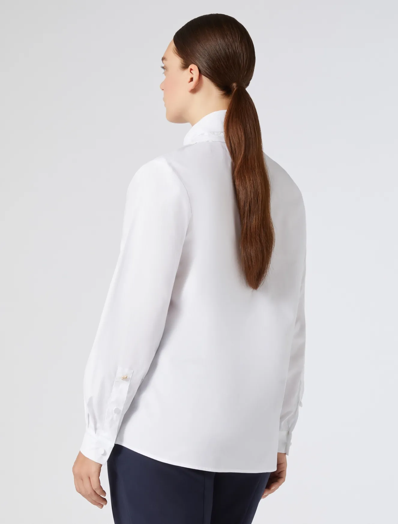 Camicia in popeline con colletto