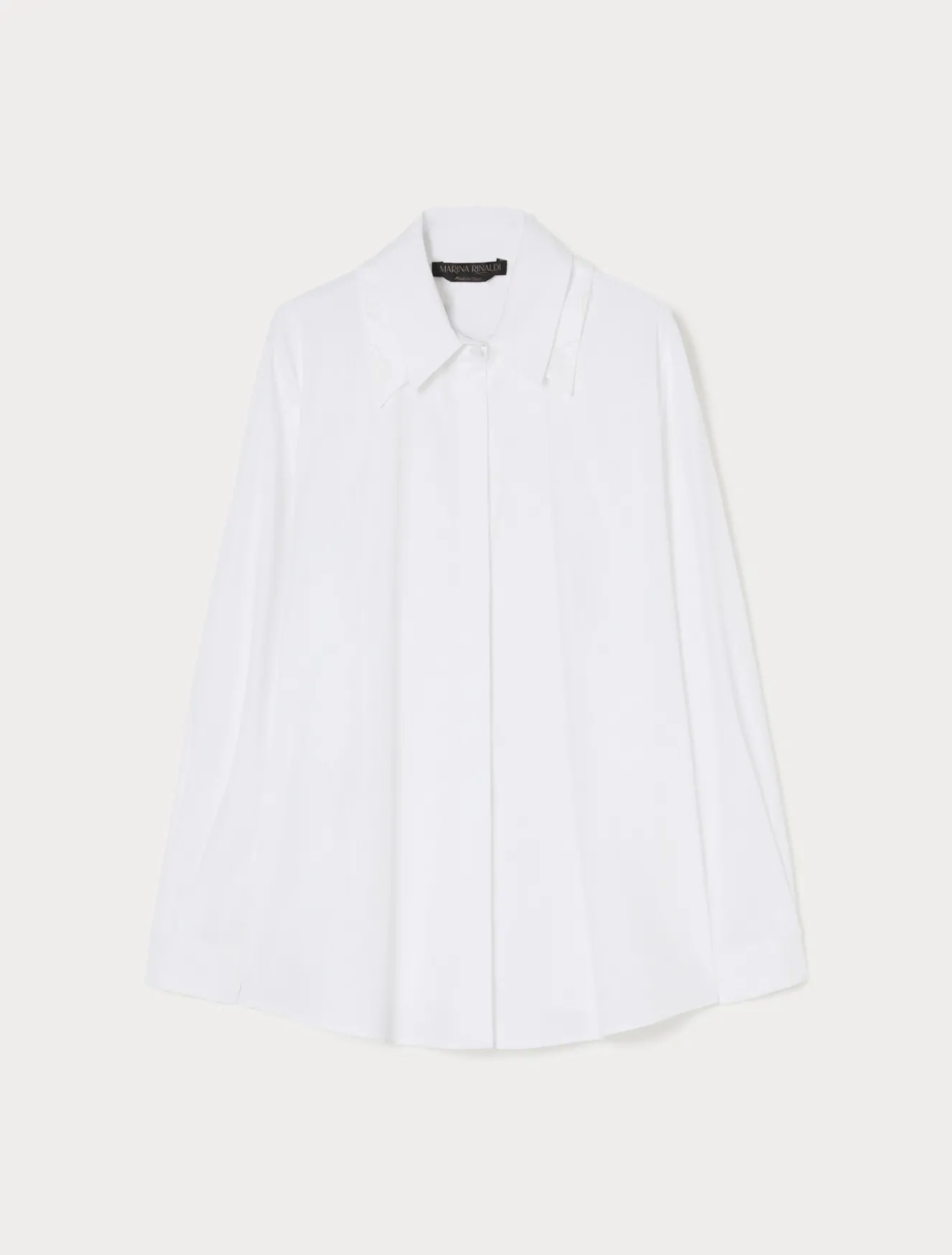 Camicia in popeline con colletto