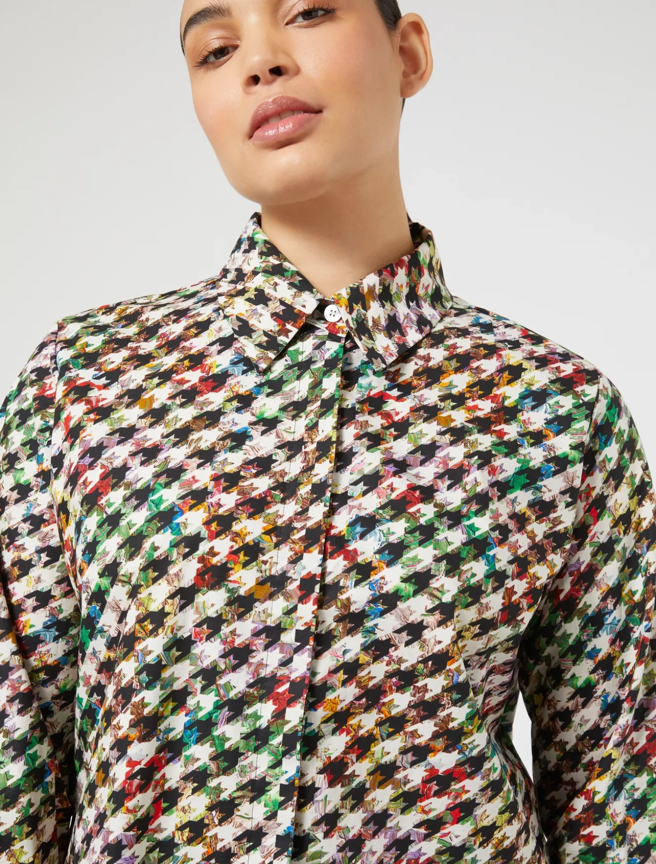 Camicia in popeline stampato