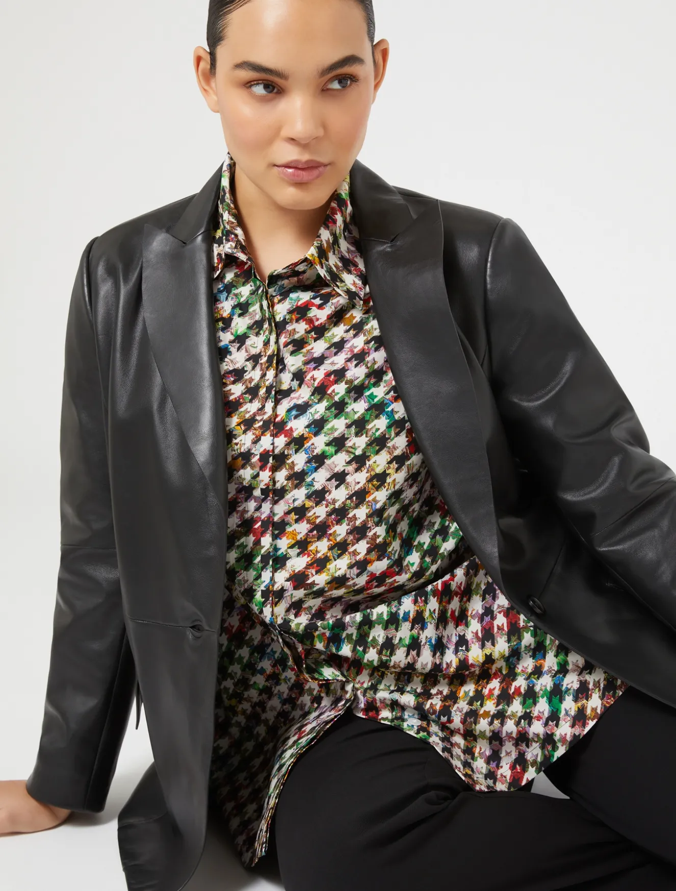 Camicia in popeline stampato