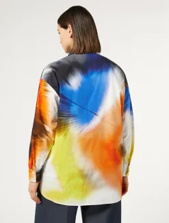 Camicia in popeline stampato