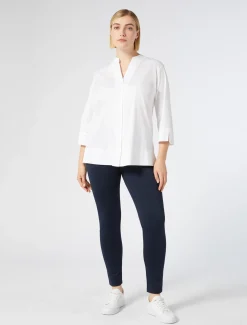 Camicia in popeline stretch