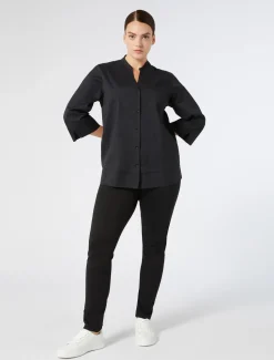 Camicia in popeline stretch