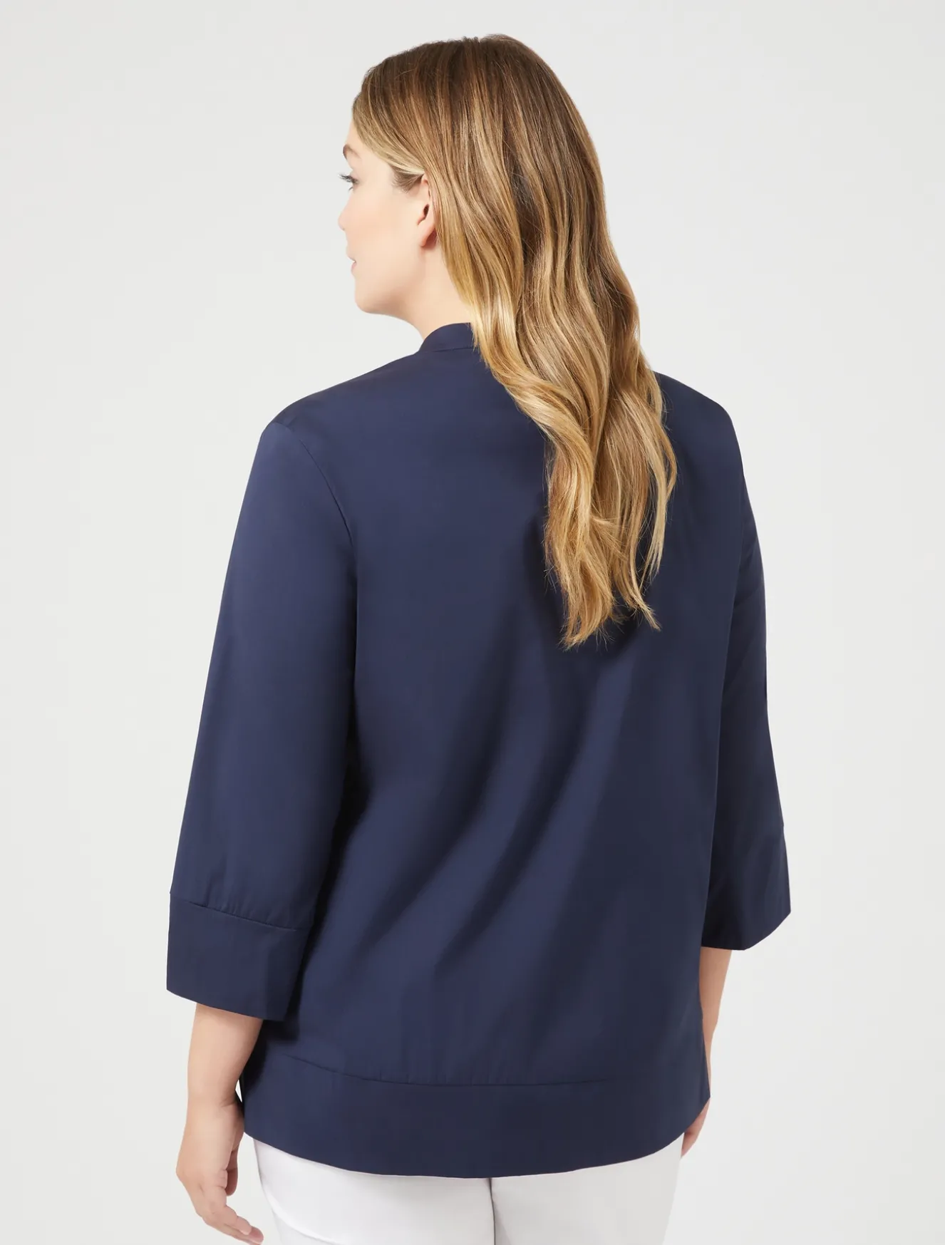 Camicia in popeline stretch