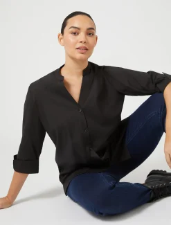 Camicia in popeline stretch