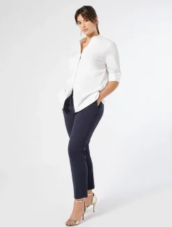 Camicia in popeline stretch