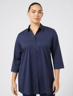Camicia in popeline stretch