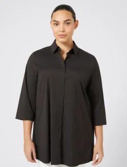 Camicia in popeline stretch