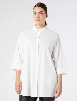 Camicia in popeline stretch