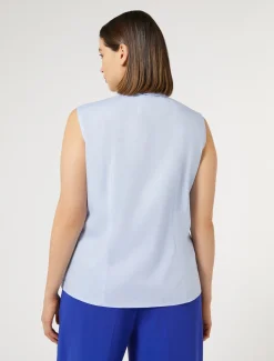 Camicia in popeline tinto filo