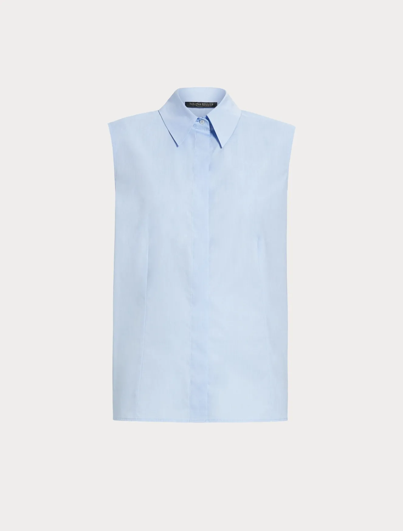 Camicia in popeline tinto filo