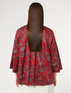 Camicia in raso di cotone