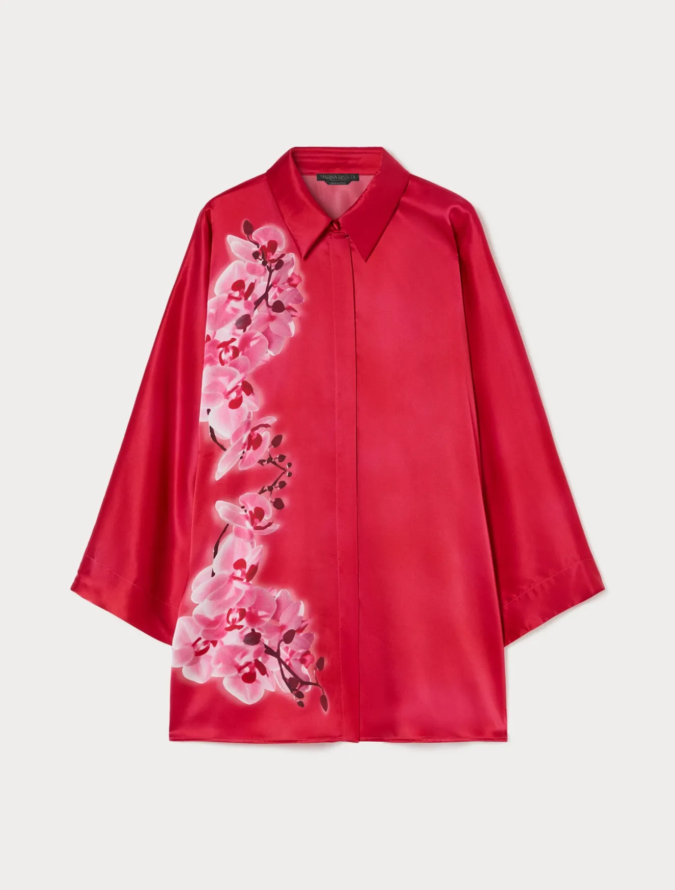 Camicia in raso di seta