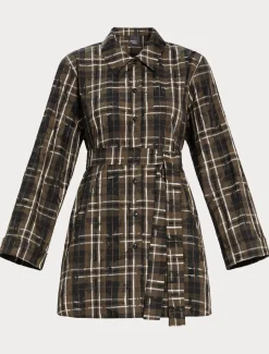 Camicia in taffettà jacquard