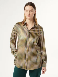 Camicia in twill stampato
