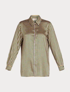 Camicia in twill stampato