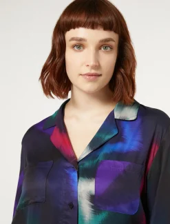 Camicia in twill stampato