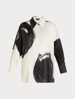 Camicia in twill stampato