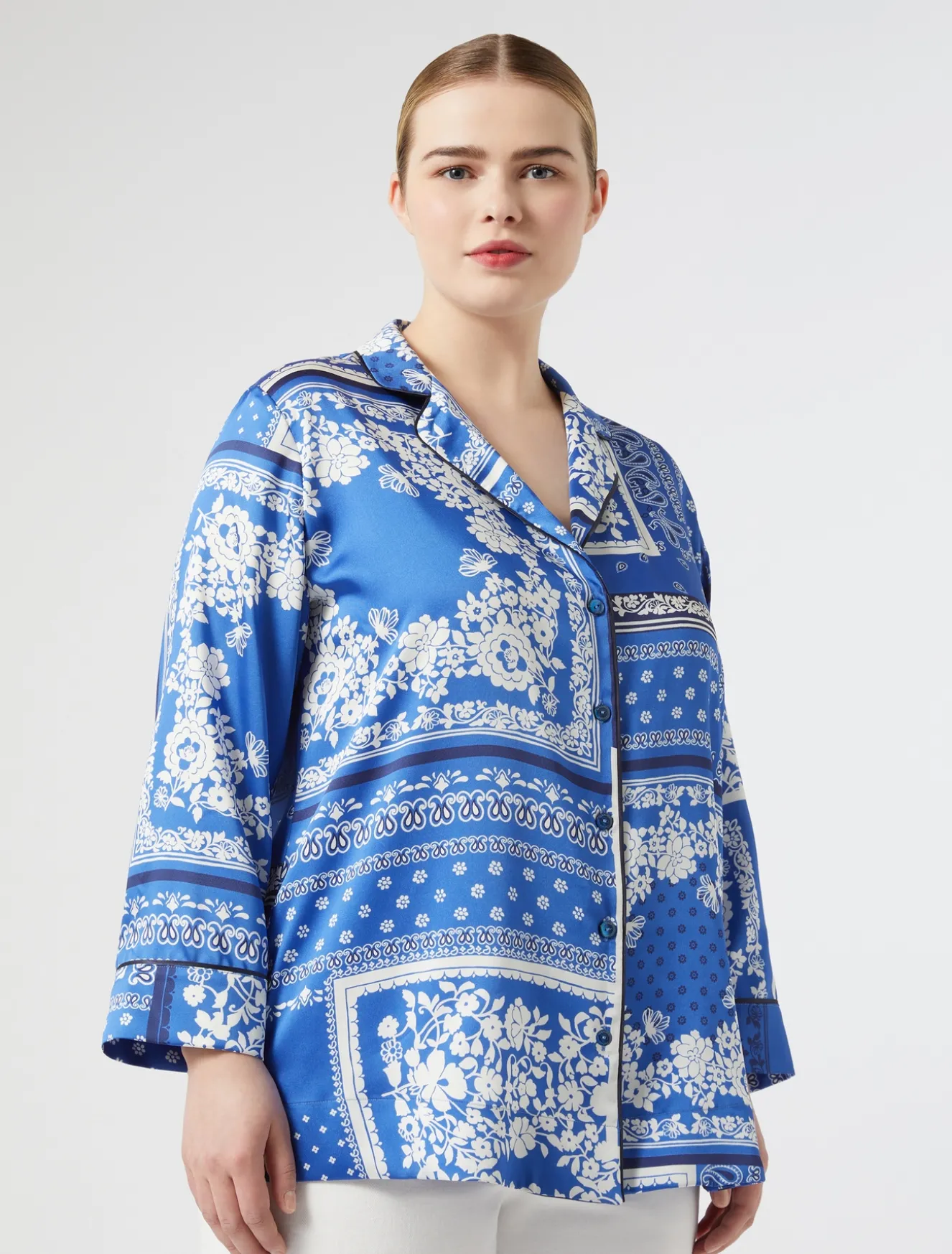 Camicia in twill stampato